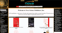 Desktop Screenshot of novapublishers.com