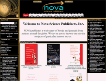 Tablet Screenshot of novapublishers.com